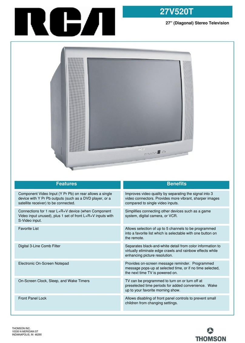 RCA 27V520T User manual