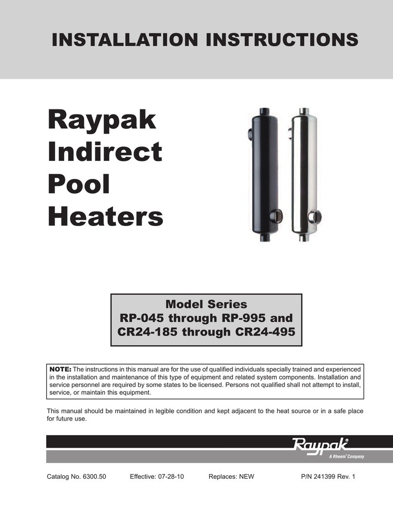 Raypak RP-045 installation instructions