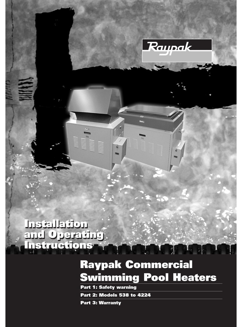 Raypak 538 To 4224 Installation and operating instructions