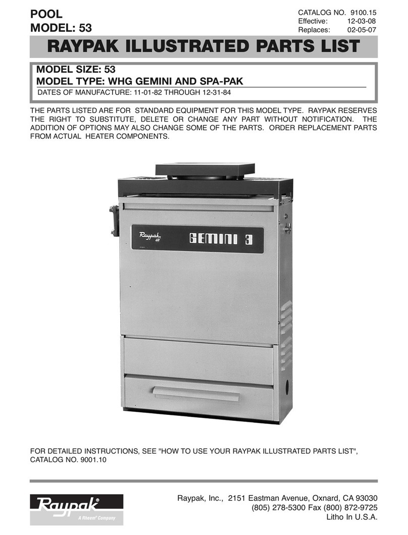 Raypak Gemini 53 Setup guide