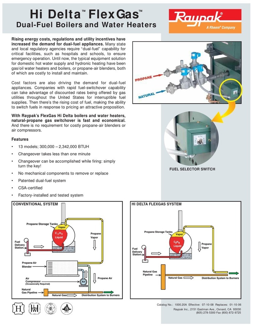 Raypak FlexGas Features