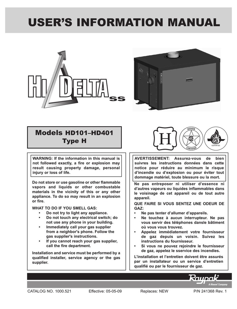Raypak HI DELTA HD101 THRU 2342B Guide