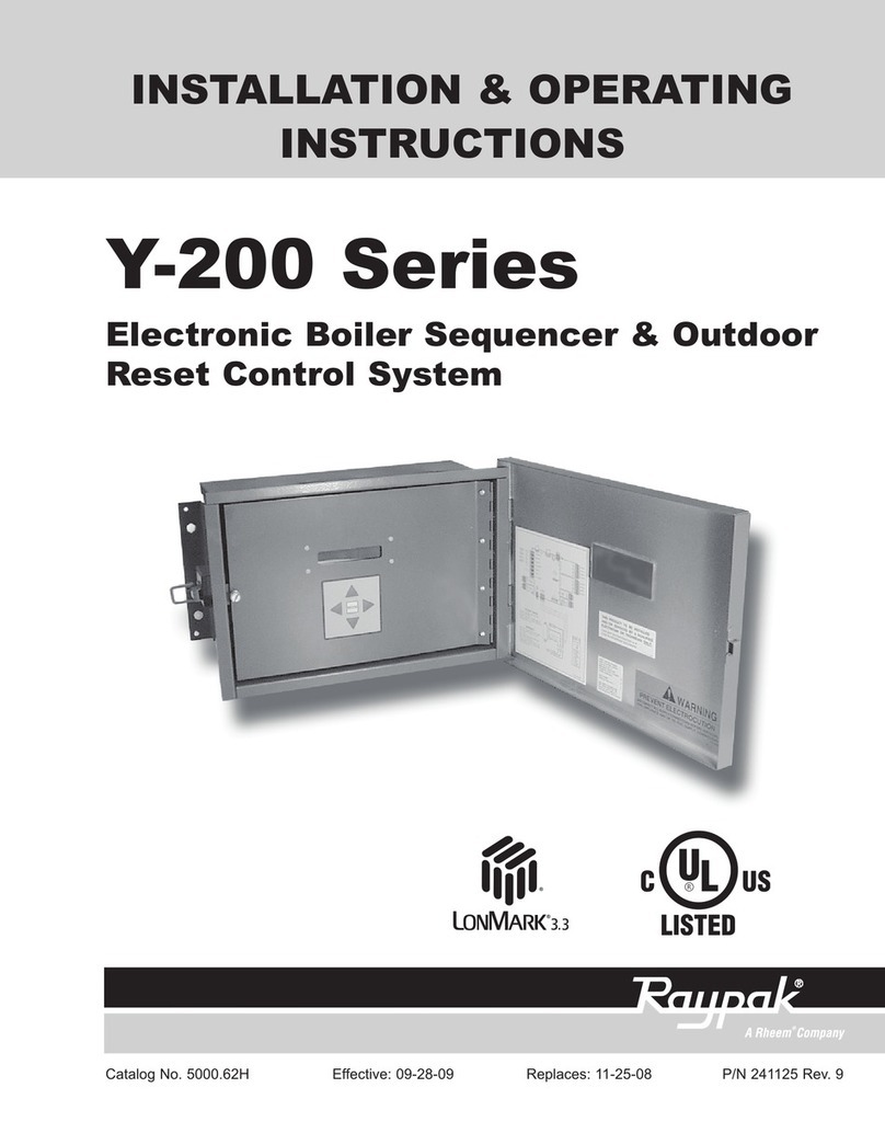 Raypak LONMARK Y-200 User manual