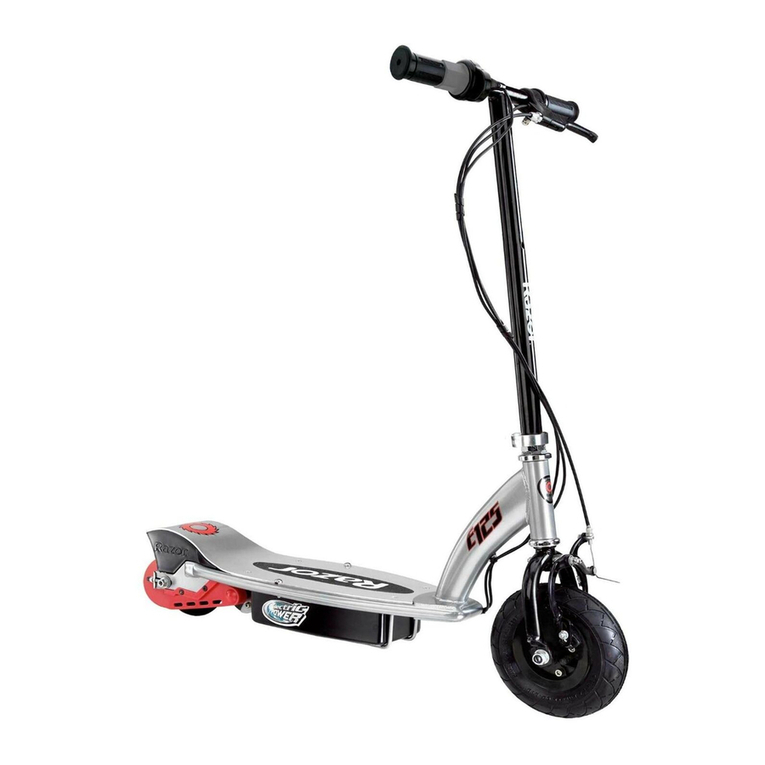 Razor E125 User manual
