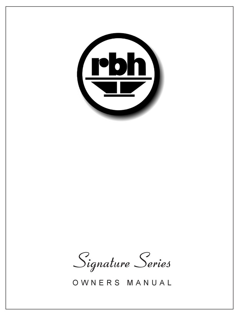 RBH Sound SIGNATURE SERIES owner's manual