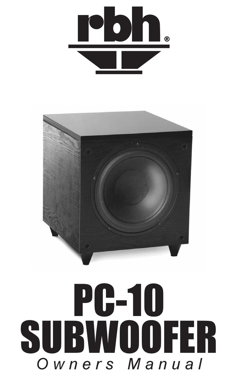 RBH Sound PC-10 owner's manual