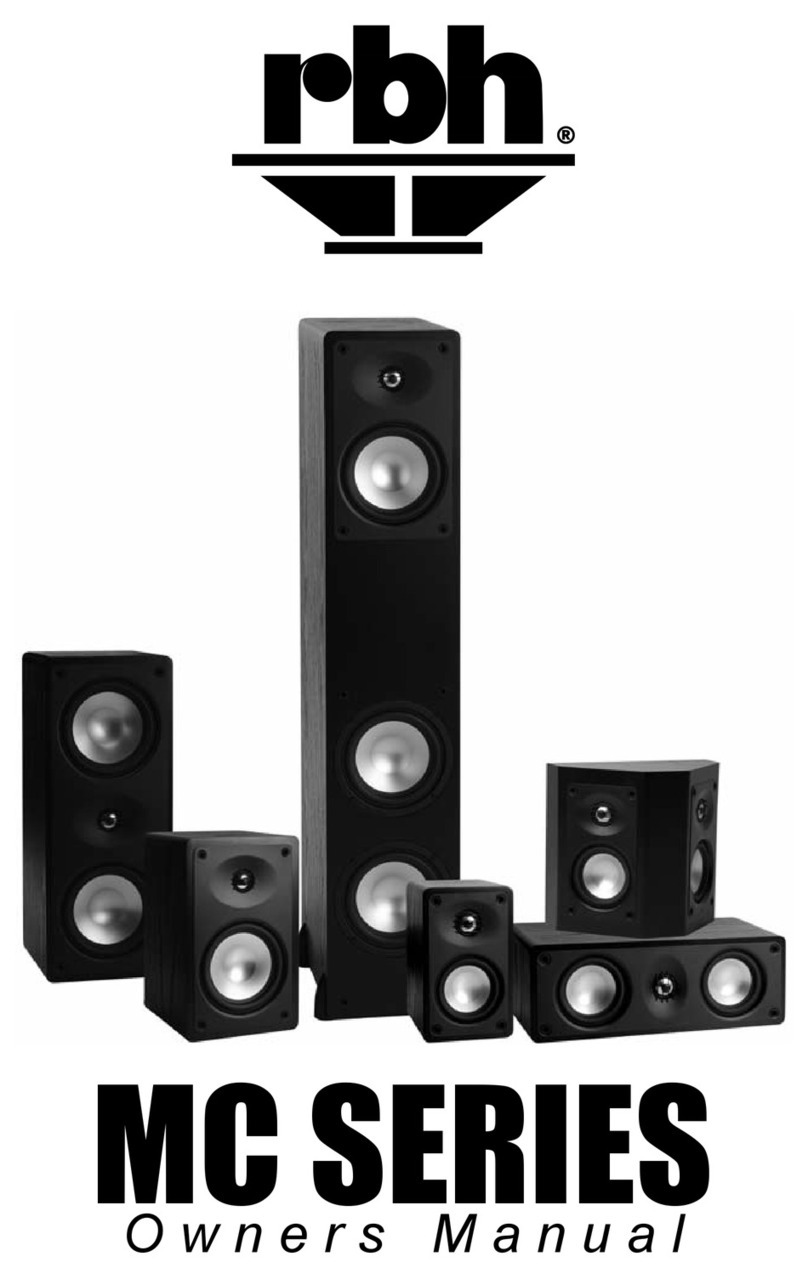 RBH Sound MC series owner's manual