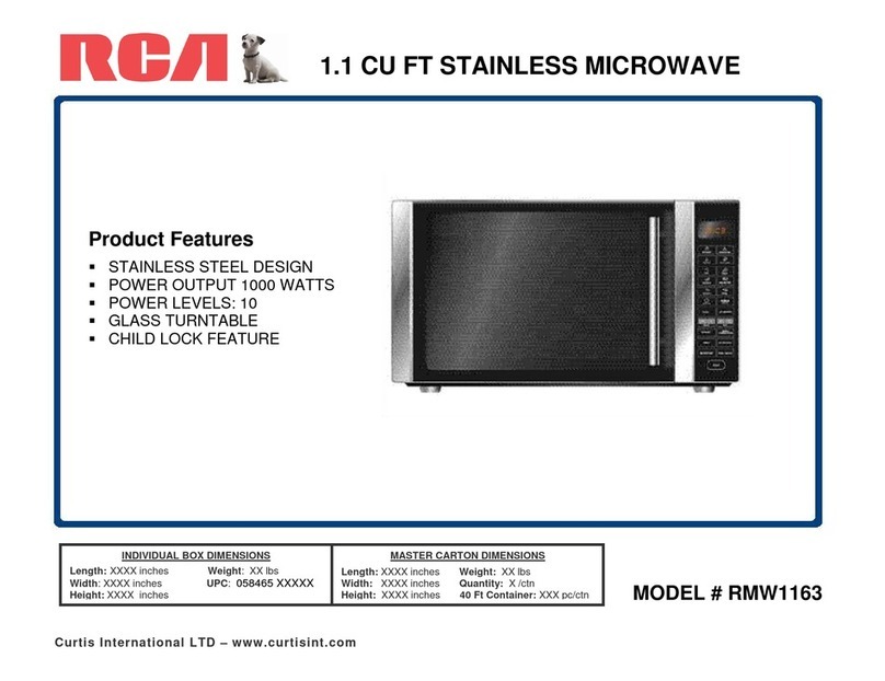 RCA RMW1163 Operation manual