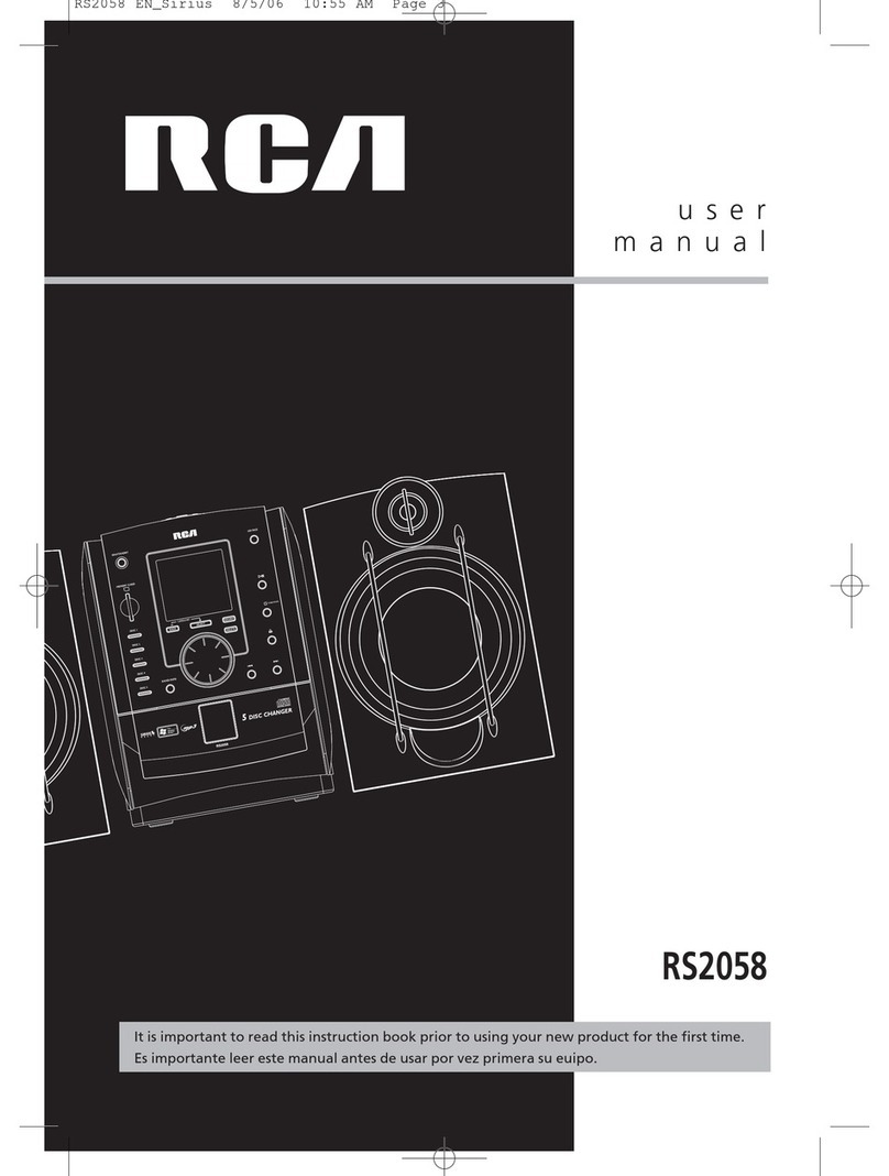 RCA RS2058 User manual