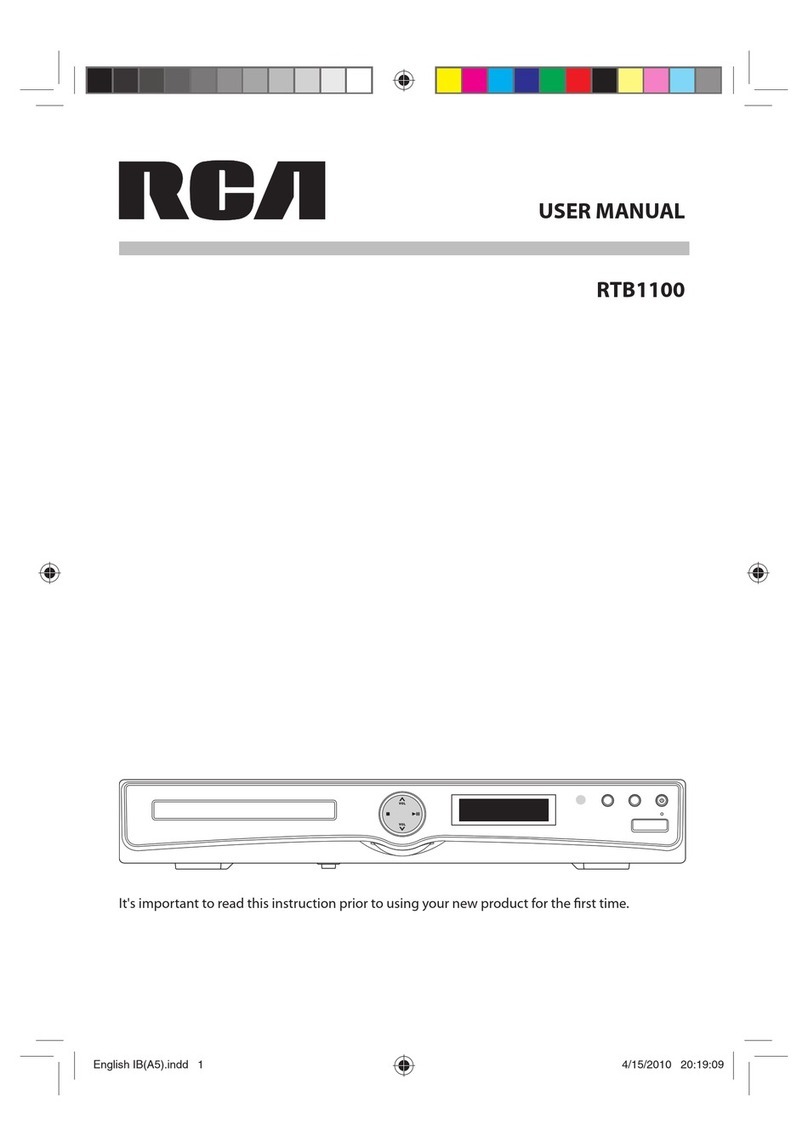 RCA RTB1100 User manual