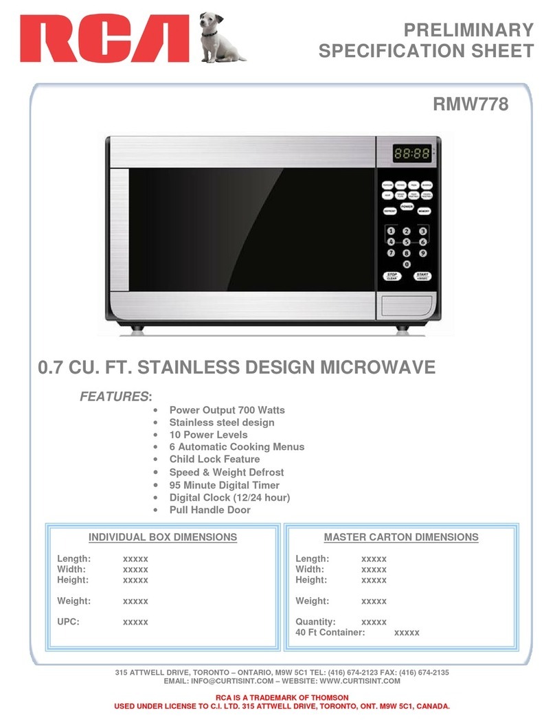 RCA RMW778 User manual