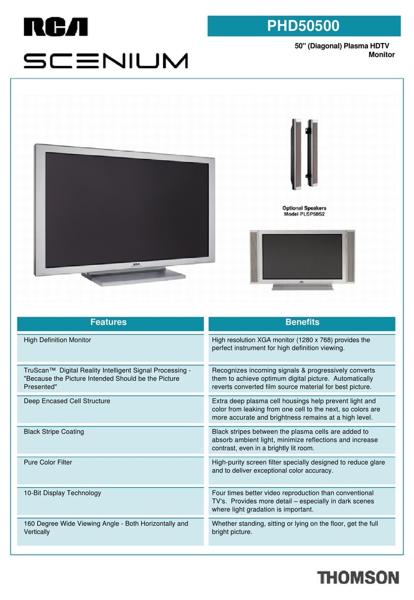 RCA Scenium PHD50500 User manual