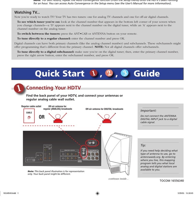 RCA hd52w59 User manual