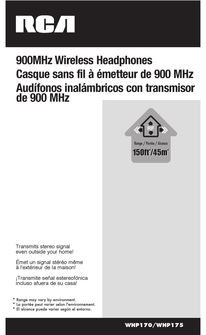 RCA WHP170 user manual