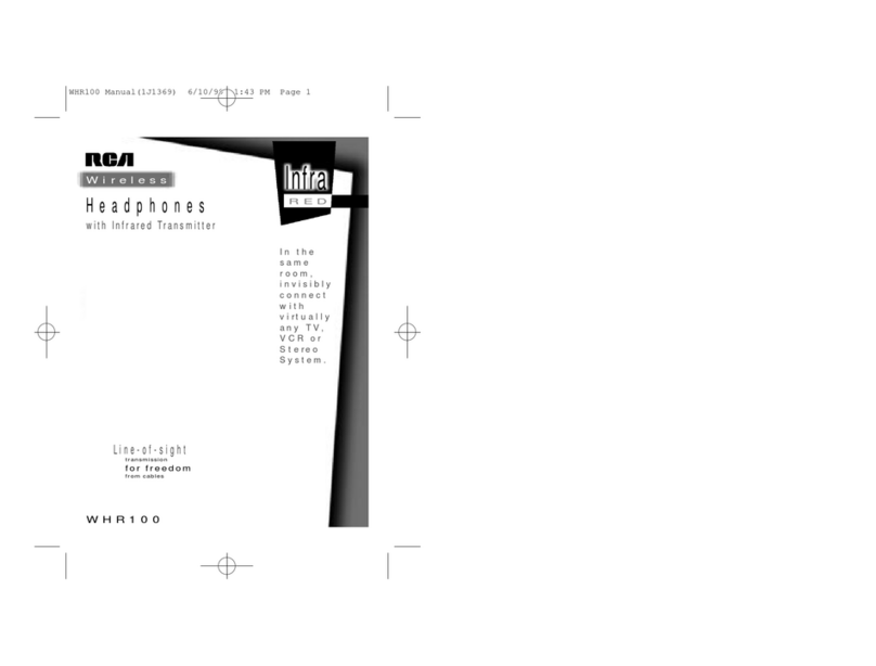 RCA WHR 100 User manual RCA WHR 100 User manual