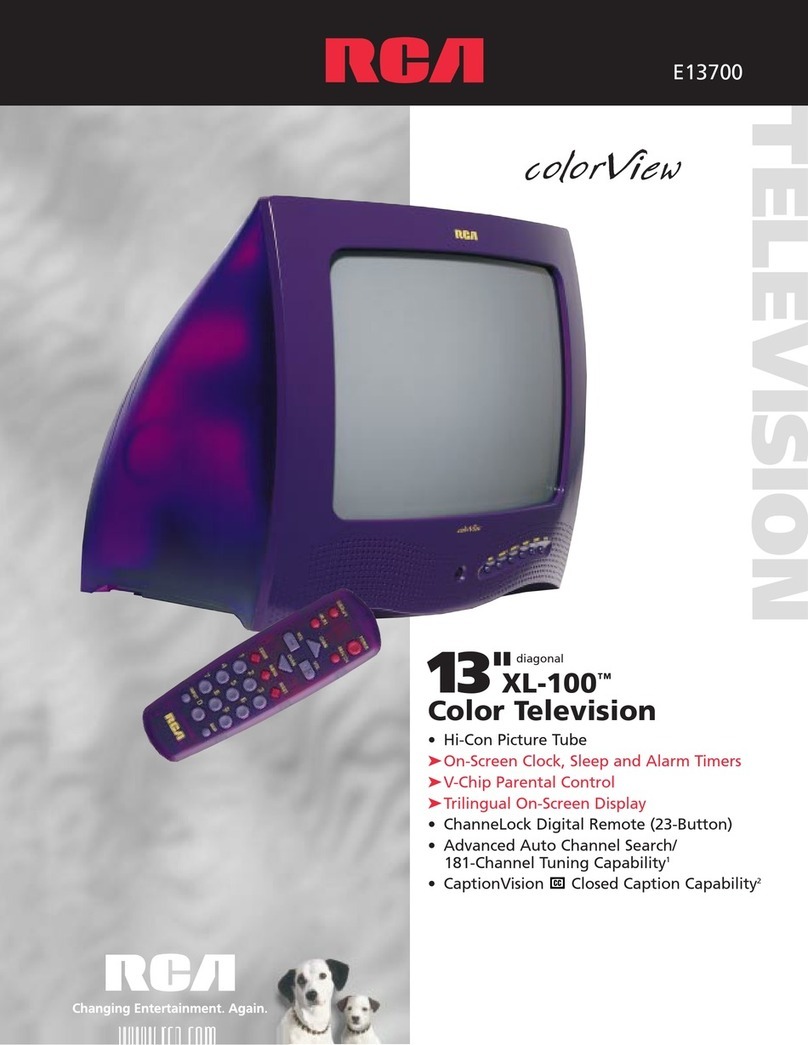 RCA ColorView E13700 User manual