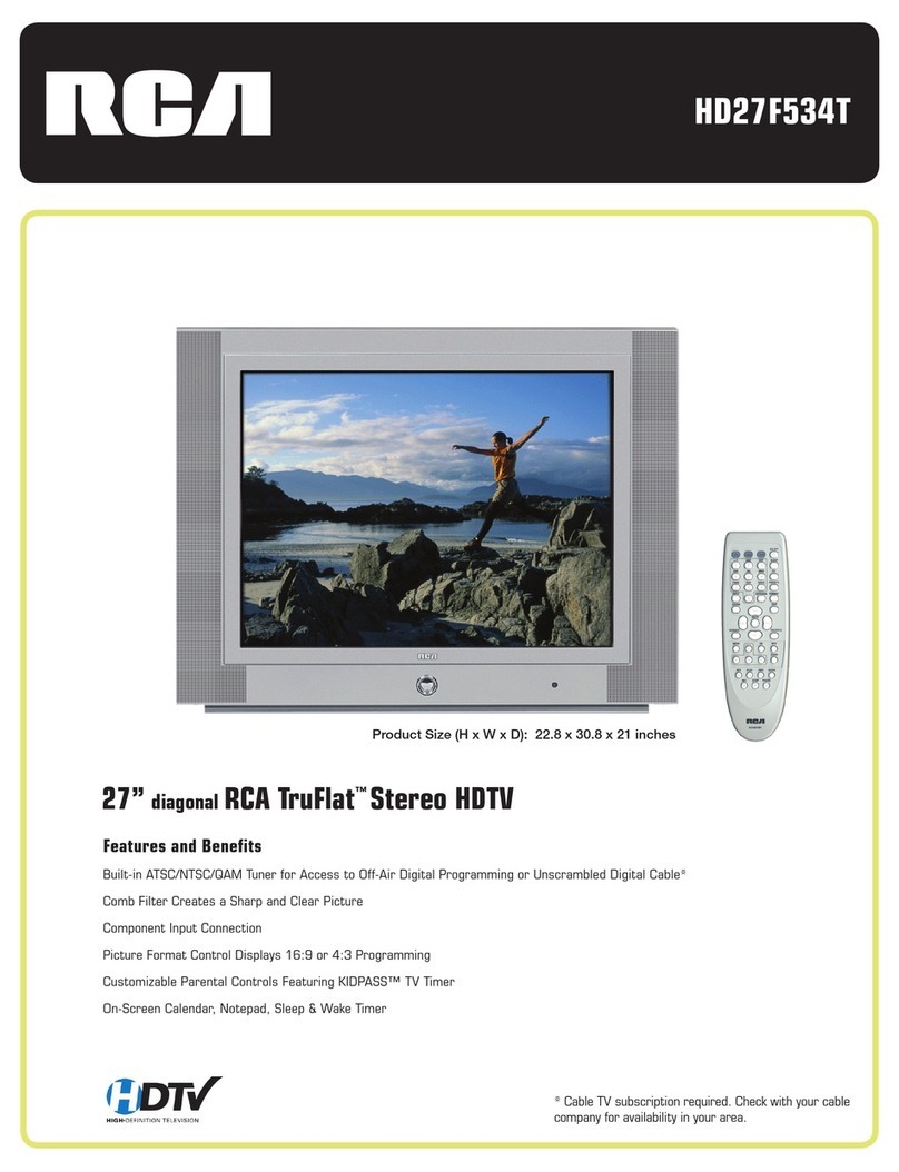 RCA HD30W854T Specifications