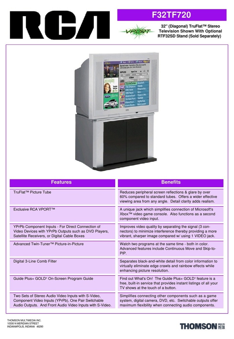 RCA F32TF720 User manual