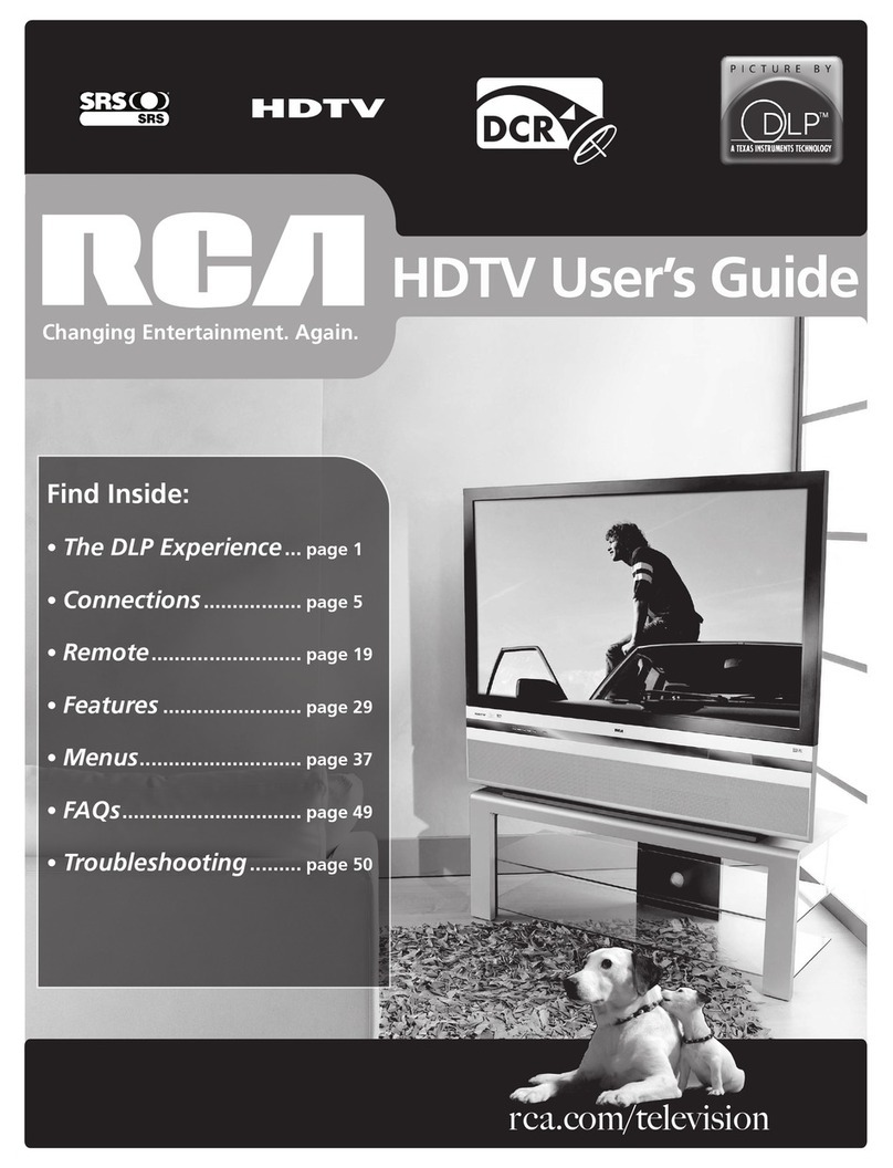 RCA Scenium M50WH187 User manual
