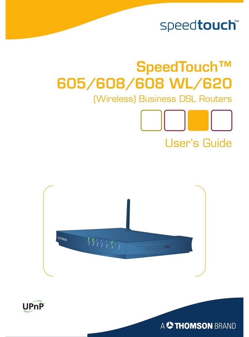 THOMSON SpeedTouch 605 User manual