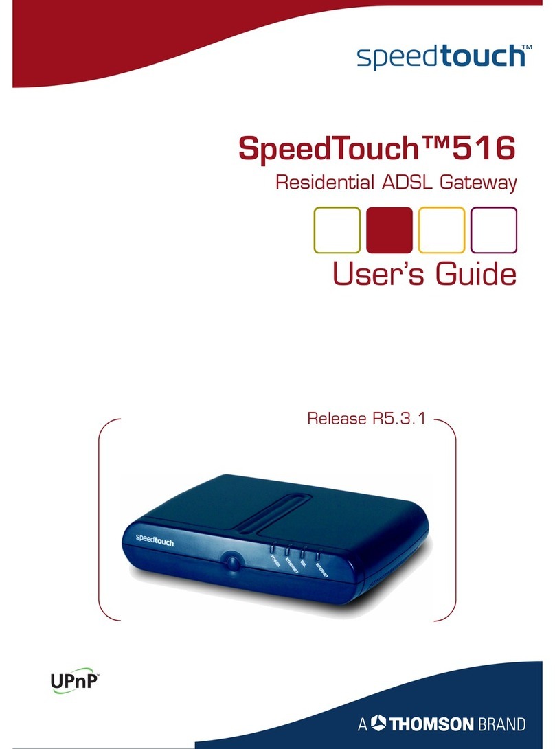 THOMSON SpeedTouch 516 user guide