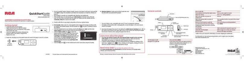 RCA TH161 Series quick start guide