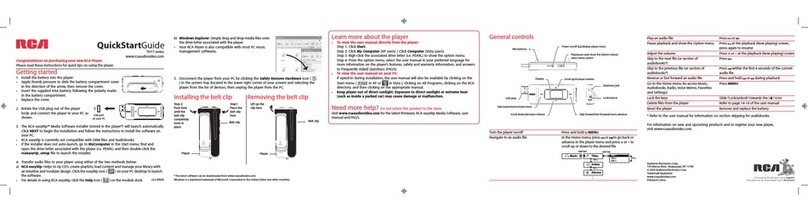 RCA TH1702 User manual
