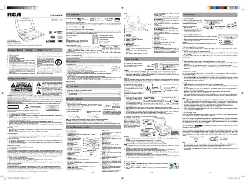 RCA DRC99370U user manual