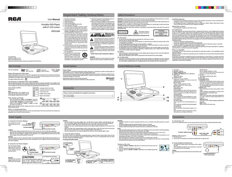 RCA DRC6368 user manual
