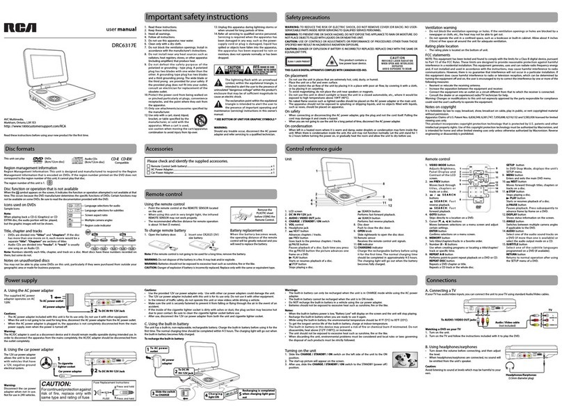 RCA drc6317E User manual
