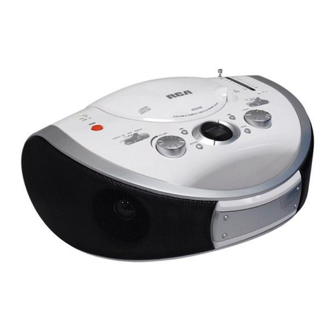 RCA RCD330 - Portable CD Player User manual RCA RCD330 - Portable CD Player User manual