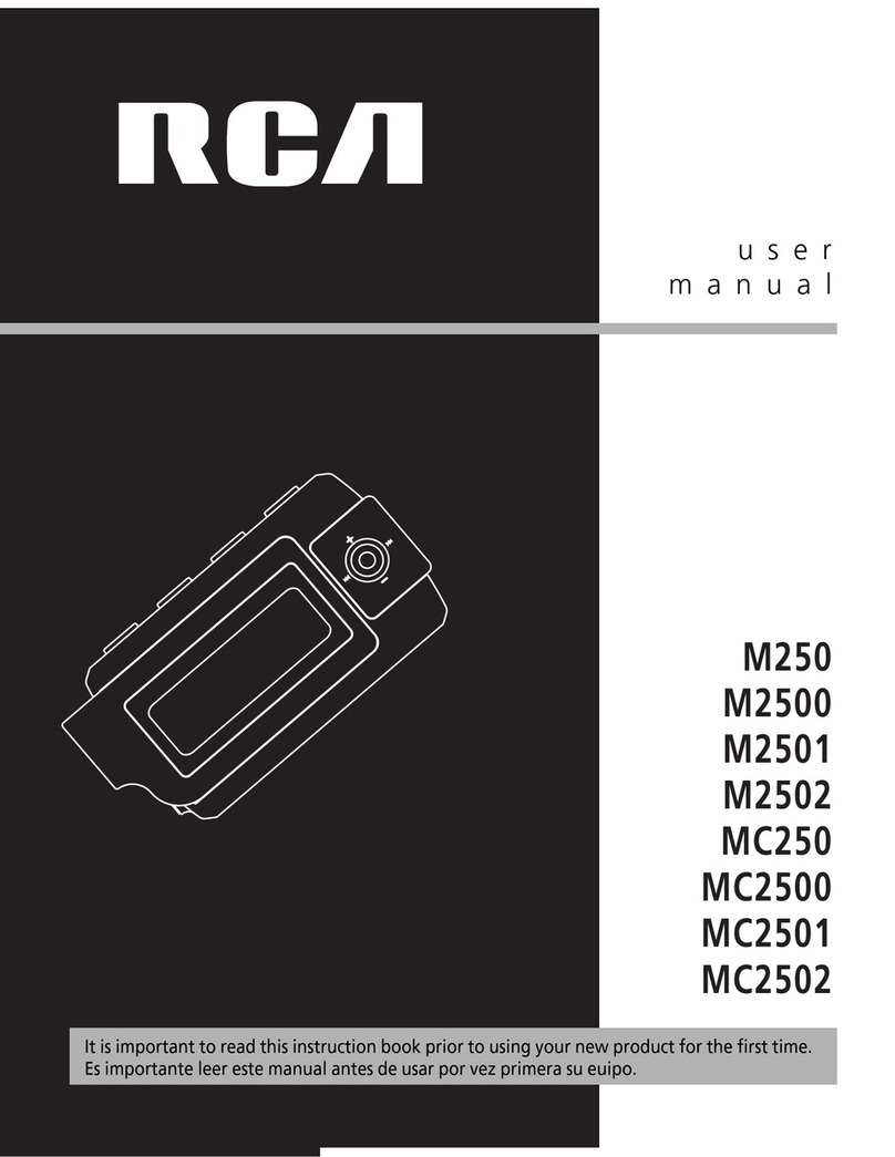 RCA M2500 User manual