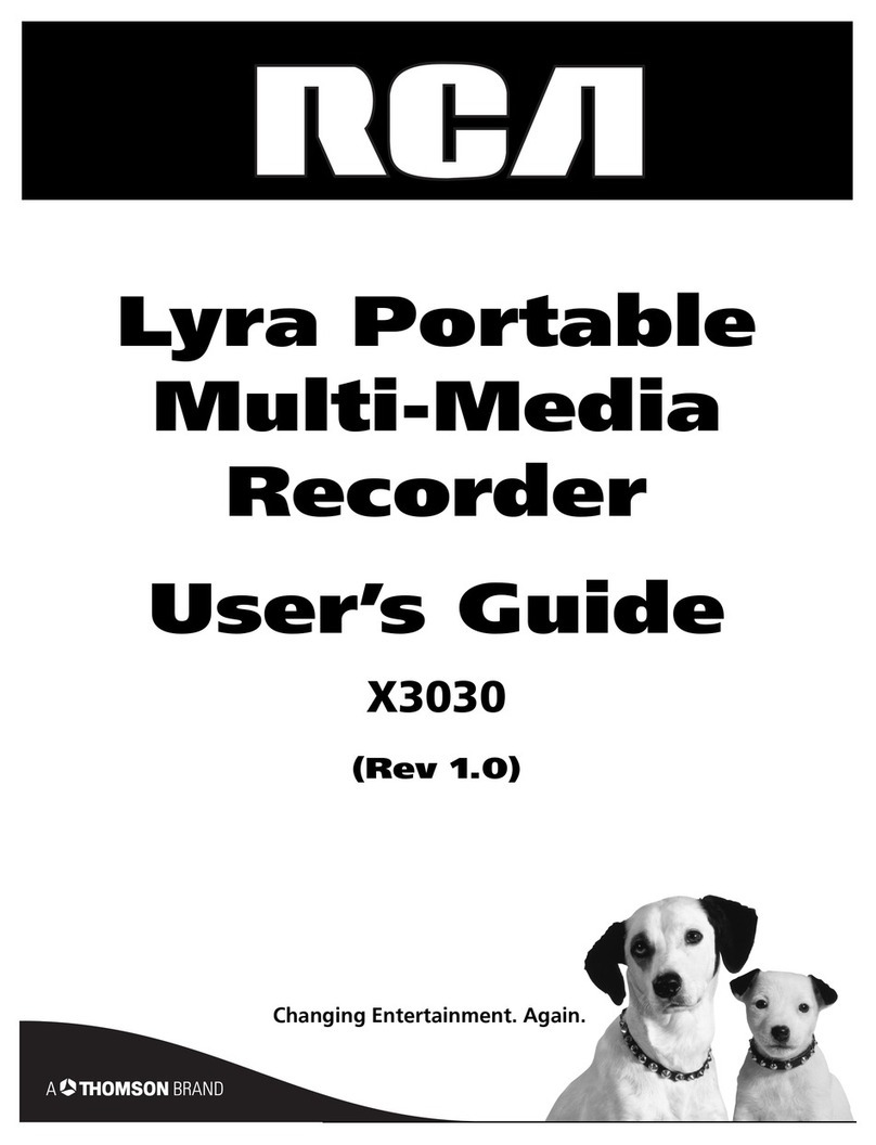 RCA X3030 - Lyra - Digital AV Recorder user guide