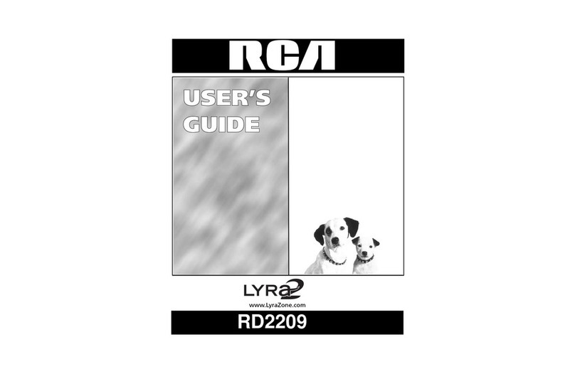 RCA Lyra2 RD 2209 User manual