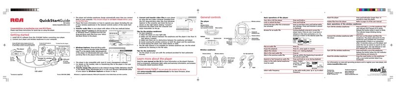 RCA S2501 - Jet Stream 1 GB quick start guide