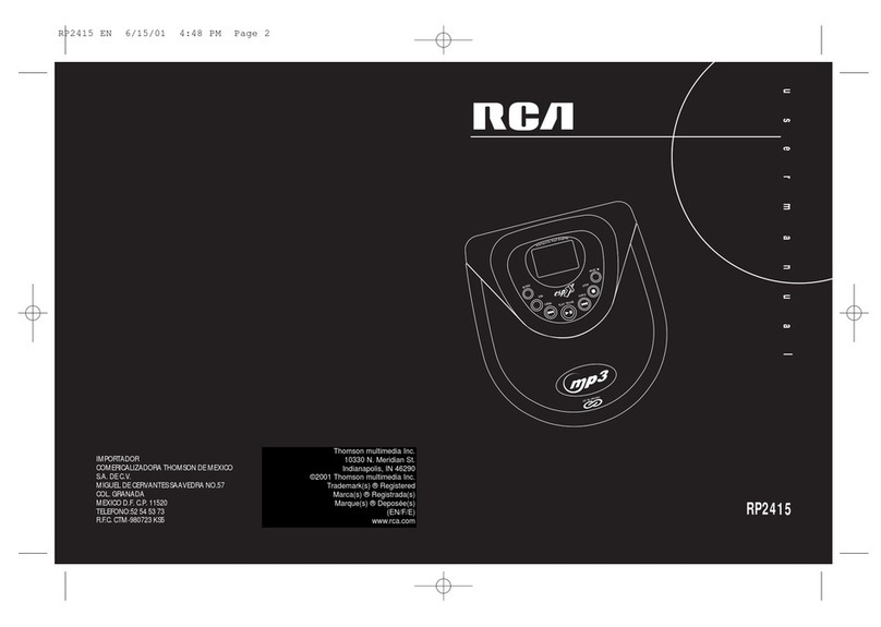 RCA RP2415 User manual
