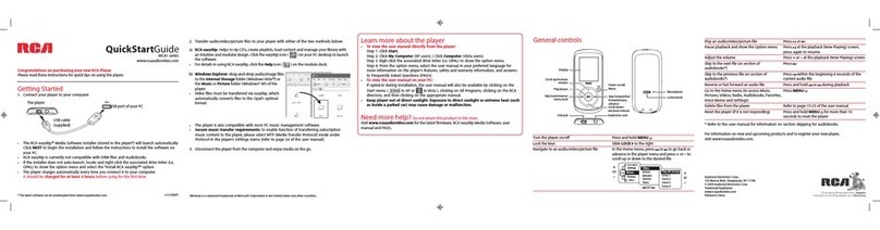RCA M4102 quick start guide