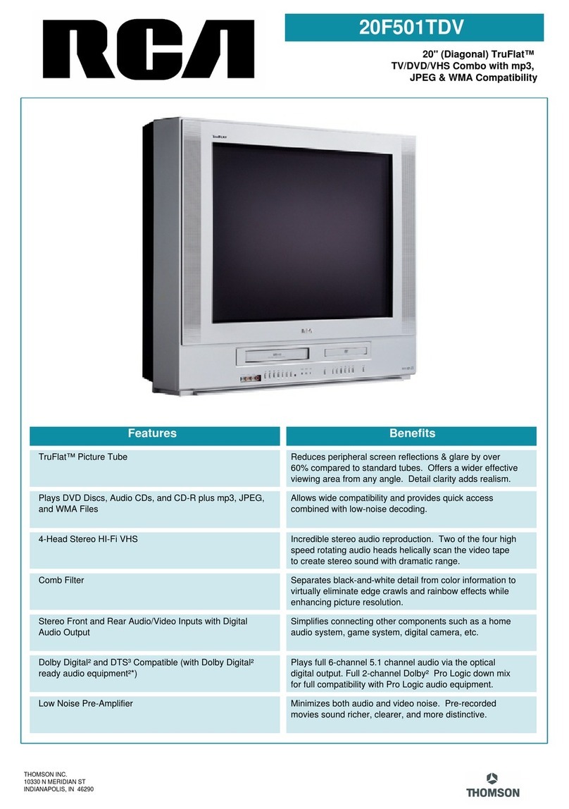 RCA 20F501TDV User manual