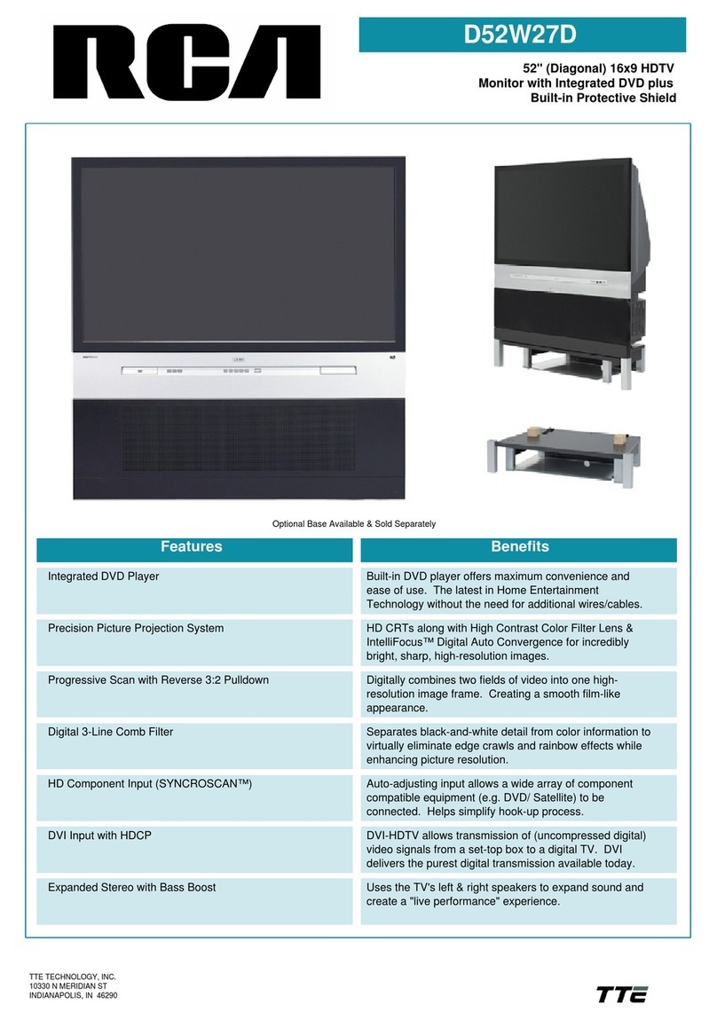 RCA D52W27D User manual