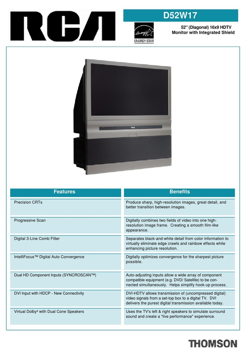 RCA D52W17 User manual