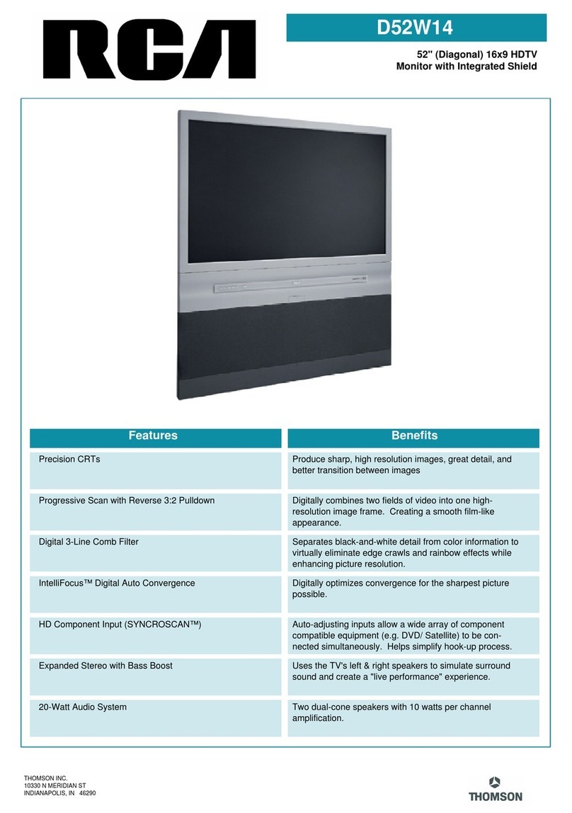 RCA d52w14 User manual