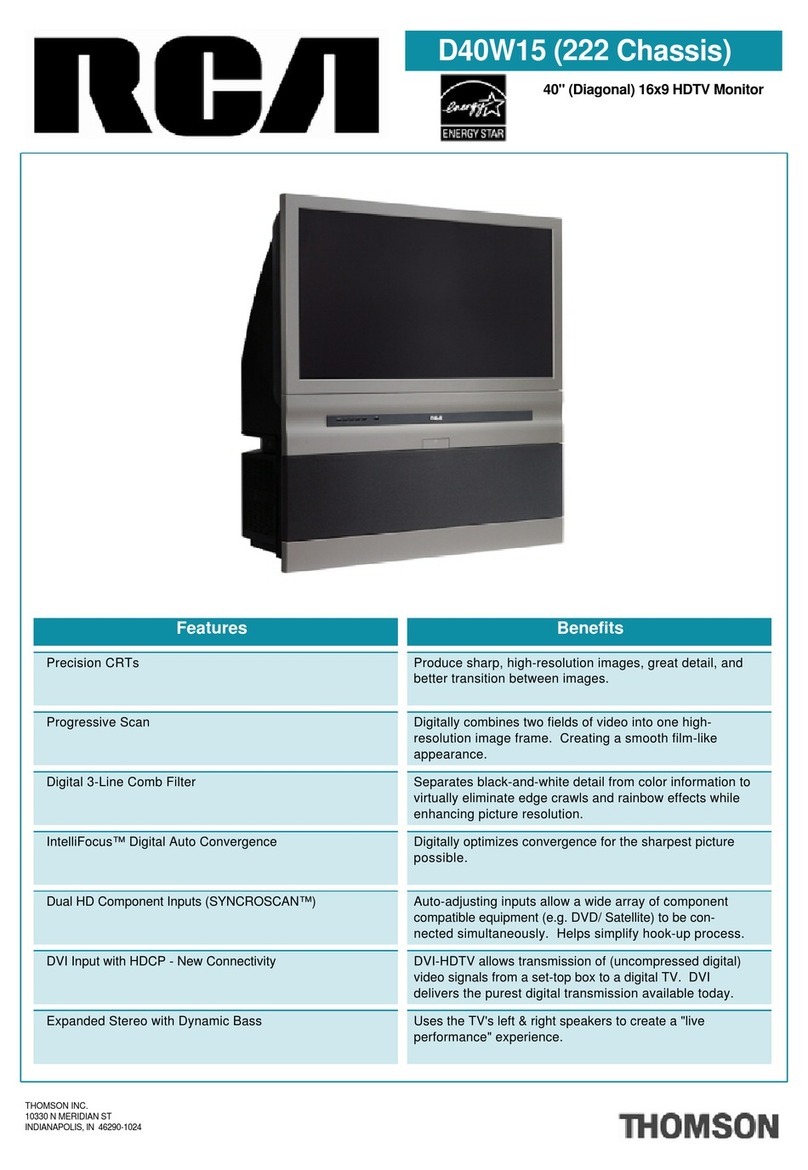 RCA D40W15 User manual
