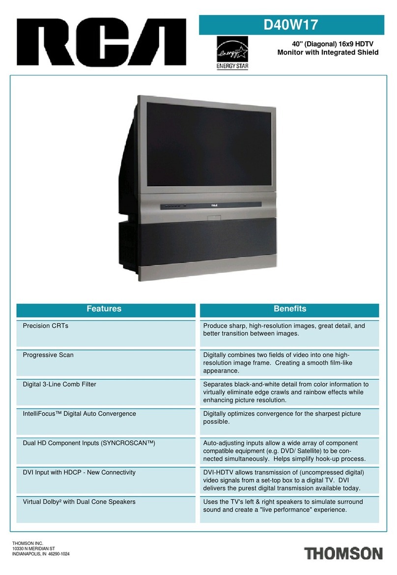 RCA D40W17 User manual