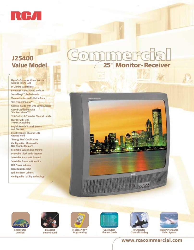 RCA J25400 User manual