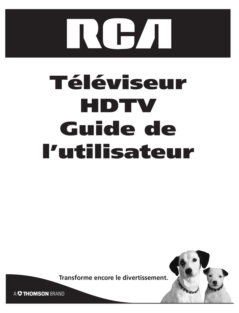 RCA HDTV Television Quick start guide