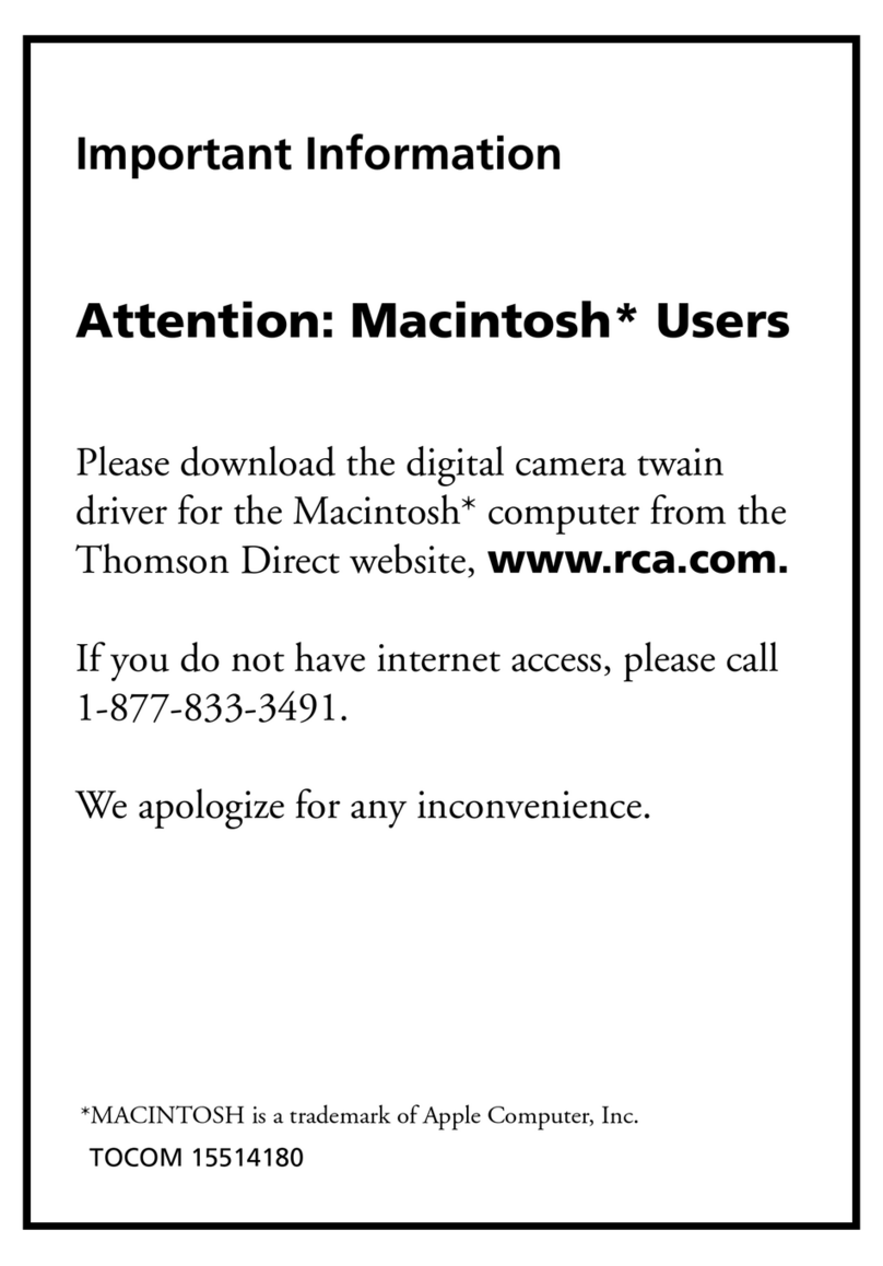 RCA MACINTOSH CDS1000 User manual