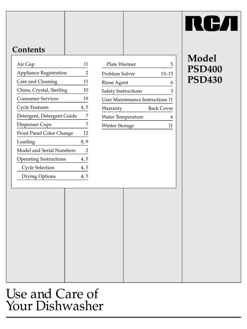 RCA PSD430 use and care manual