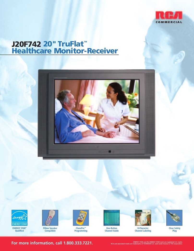 RCA TruFlat J20F742 User manual