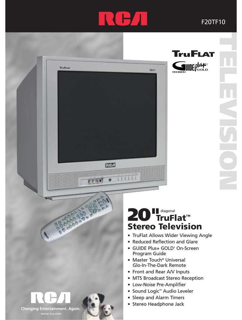 RCA TruFlat F20TF10 User manual