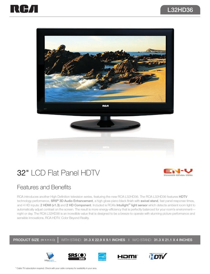 RCA L32HD36 User manual